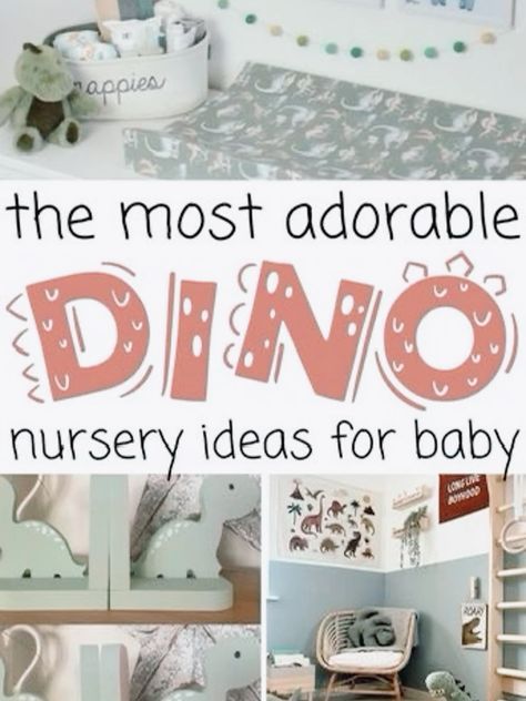 I found these awesome ideas for a Dinosaur baby nursery and i just had to share! These gender neutral ideas are perfect for a boy or girl nursery too! Themed Nursery Ideas, Baby Boy Nursery Dinosaur, Dinosaur Themed Nursery, Dinosaur Baby Room, Dinosaur Nursery Theme, Baby Dinosaur Nursery, Dino Nursery, Diaper Changing Table, Shared Kids Room