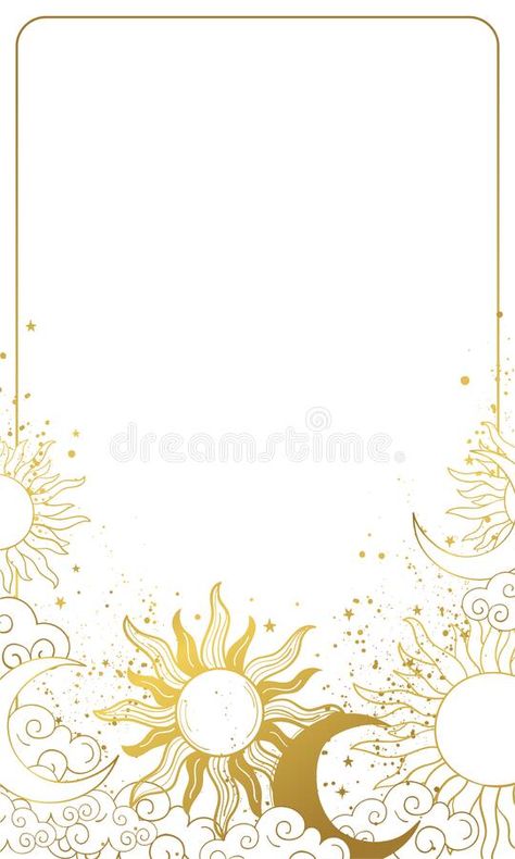 Sun And Moon Invitation, Moon And Sun Party, Sun And Moon Birthday Party Theme, Moon And Sun Background, Sun And Moon Party, Tarot Card Background, Sun And Moon Background, Horoscope Background, Sun And Moon Illustration