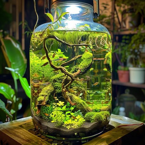 Create a beautiful shrimp jar aquarium with our step-by-step guide. These 6 easy steps will help you set up and maintain a healthy environment for your ghost shrimp. Save this pin for your next DIY adventure!

https://acuariopets.com/how-to-setup-a-ghost-shrimp-jarrarium/ Diy Aquascape Aquarium, Plants Set Up, Planted Shrimp Tank, Aquarium Landscape Ideas, Garden In Jar, Jar Terrarium Diy, Shrimp Tank Aquascape, Shrimp Jarrarium, Beautiful Aquariums