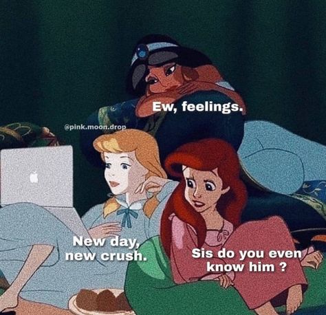 Disney Princess Memes, Funny Disney Jokes, Bad Girl Quotes, Disney Jokes, Cartoon Profile Pictures, Funny Phone Wallpaper, Pinturas Disney, Disney Aesthetic, Cartoon Quotes