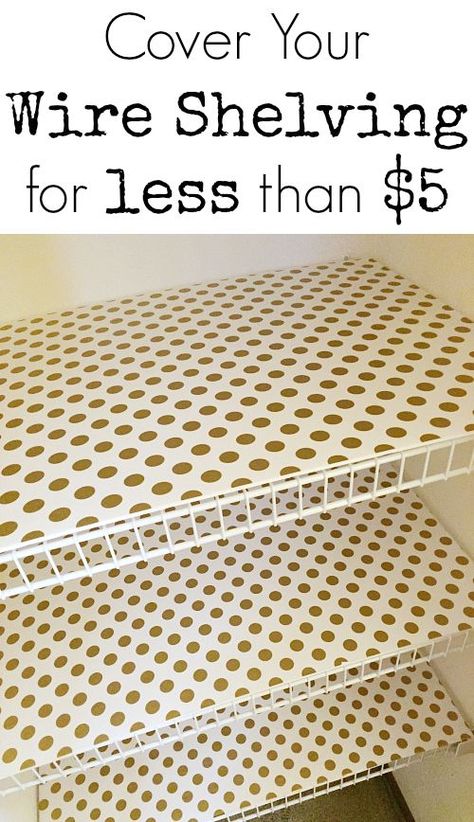 This idea is awesome! Shelf Makeover, Jewerly Holders, Shelf Cover, Room Storage Diy, Organization Closet, Wire Shelves, Organizing Wires, Shelf Liners, Linen Closet Organization