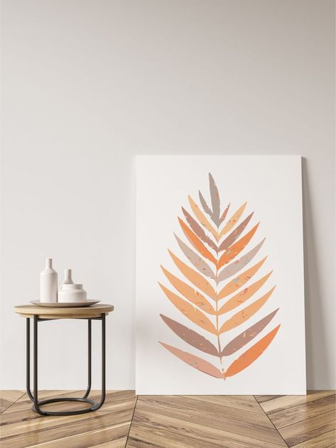 Diy Wall Art Ideas, Palm Frond Art, Boho Painting, Scandinavian Wall Art, Scandinavian Wall, Diy Canvas, Boho Wall Art, Diy Wall Art, Digital Art Prints