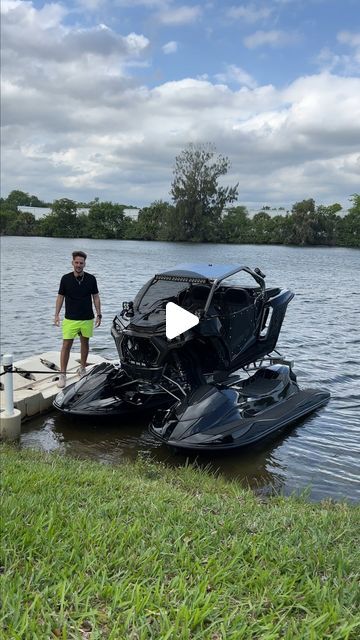 Supercar Blondie on Instagram: "Why buy a jet ski and an ATV when you can have both at the same time… 🔥  #jetski #atv #watersports" Fishing Jet Ski, Ski Hacks, Jet Ski Fishing, Jet Ski Lift, Jet Ski Trailer, Supercar Blondie, Lake Toys, Jet Skies, Water Bike