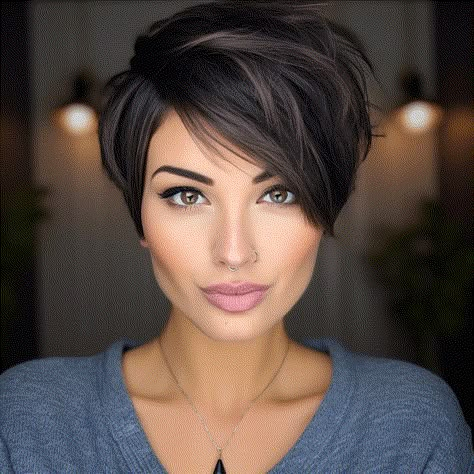 Short Locks, Cute Pixie Haircuts, Longer Pixie Haircut, Long Pixie Hairstyles, Thick Hair Cuts, Short Pixie Haircuts, Haircut For Thick Hair, Trending Haircuts, Short Hair Haircuts