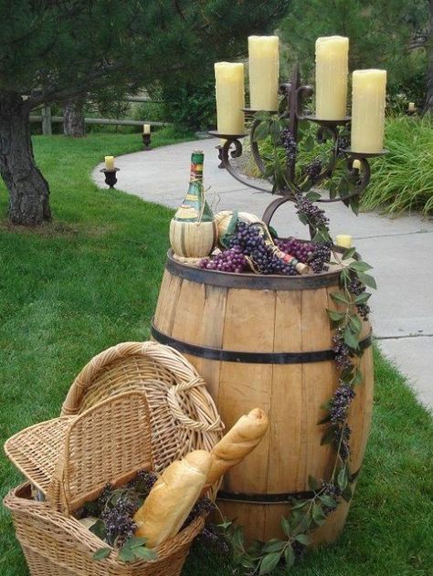 Winery decor #MacGrillHalfPricedWine #MacGrillHalfPriceWine @Macaroni Grill Vineyard Wedding Theme, Bridal Shower Wine Theme, Italian Themed Parties, Italian Party, Italian Theme, Wine And Cheese Party, Wine Tasting Party, Under The Tuscan Sun, Italian Decor