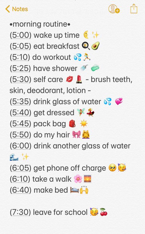 school morning routine ✨💞 Beauty Routine Schedule, Morning Routines List, Routine School, Morning School, School Routine For Teens, Middle School Hacks, Morning Routine School, Morning Routine Checklist, School Morning