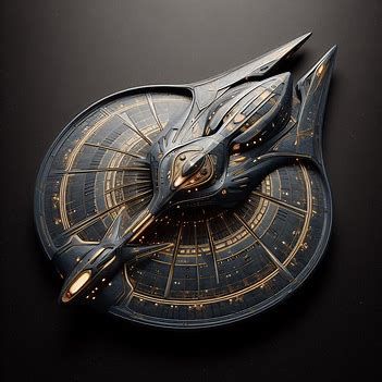 Top View of Star Trek Stingray-Shaped Starship on Black Background - Image Creator from Microsoft Designer Star Trek Concept Ships, Star Ships Concept, Star Trek Ship, Space Punk, Galaxy Saga, Ufo Design, Princes Of The Universe, Star Ship, Space Ships Concept