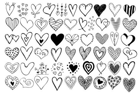 Vector doodle collection of cute black hearts. Hand drawn illustrations for design on theme of Valentine's Day, love, wedding, feelings, relationships. Create postcards, posters, holiday packaging and... Marriage Doodle, Doodle Hearts, Doodle Heart, Embroidered Canvas Art, Vector Doodle, Heart Doodle, Heart Hands Drawing, Black Hearts, Happy Design