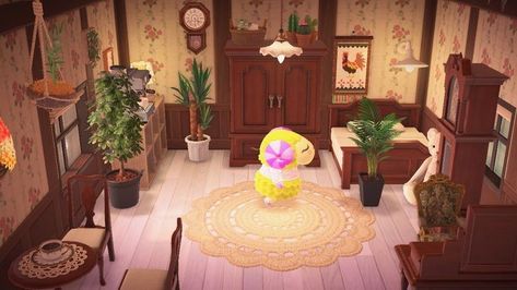 Willow's Vacation Home! Acnh Vintage, Animal Crossing Coffee, Happy Home Paradise, Willow House, Animal Guides, Vintage Room, Happy Home, Animal Crossing, A Coffee