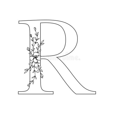 Letter R Embroidery Pattern, Pillowcase Embroidery Patterns, R Embroidery Letter, Letter R Embroidery, Letter R Design, Romantic Lettering, Letter R Monogram, R Letter Design, Hand Embroidery Letters