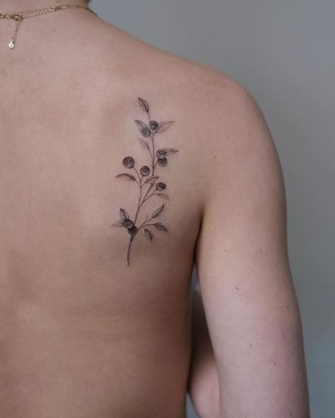 Blueberry Tree Tattoo, Bilberry Tattoo, Blueberry Flower Tattoo, Wild Berry Tattoo, Juniper Berry Tattoo, Wild Blueberry Tattoo, Blueberry Plant Tattoo, Berry Branch Tattoo, Lingonberry Tattoo