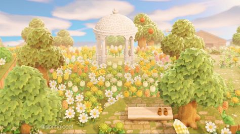 Island Theme, Animal Crossing Characters, Flower Meadow, Garden Animals, New Animal Crossing, Animal Crossing Game, Island Design, Big Flowers, New Leaf