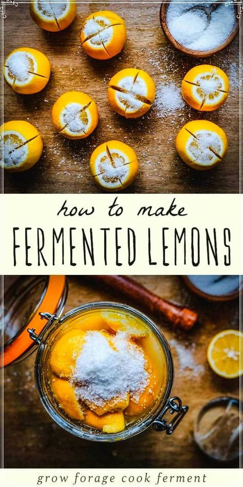 How To Preserve Lemons, Fermented Lemons, Preserving Lemons, Preserve Lemons, Easy Winter Recipes, Healthy Winter Meals, Recipe For Beginners, Fermented Pickles, Citrus Recipes