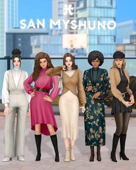 Dresses Sims 4 Cc, The Sims 4 Clothes Cc, Dresses Sims 4, Sims 4 Cc Dresses, Stylish Ponytail, San Myshuno, Fireplace Christmas, Cc Shoes, Sims 4 Cc Shoes