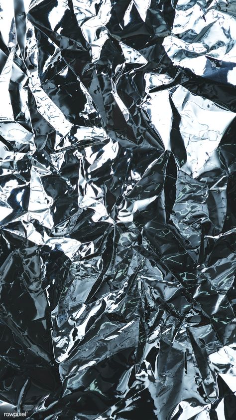 Crumpled aluminum foil textured background | free image by rawpixel.com / Teddy Rawpixel Plastic Background Aesthetic, Textured Background Wallpapers, Texture Reference Photo, Rock Background Wallpapers, Streetwear Background, Magazine Texture, Graphic Design Streetwear, Heavy Metal Font, Black Metal Font