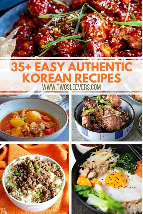 Authentic Korean Food Recipes, South Korean Recipes, Best Korean Food Recipes, Korean Foods Recipe, Korean Cuisine Recipes, Korean Food Recipes South Korea, Korean Food Dinner, Korean Party Food, Korean Recipes Authentic