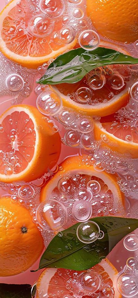 Fruits In Water Wallpaper, Fruit In Water Wallpaper, Fruit In Water Aesthetic, Aesthetic Fruit Wallpaper, Satisfying Photos, Beautiful Summer Wallpaper, Jelly Wallpaper, Cute Summer Wallpapers, Fruit Wallpaper