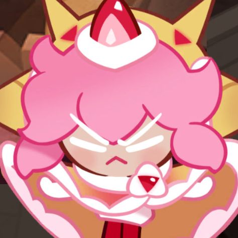 Crk Strawberry Crepe Cookie, Strawberry Crepe Cookie Pfp, Crepe Cookie Run Kingdom, Strawberry Crepe Cookie Fanart, Strawberry Crepe Cookie Icon, Strawberry Crepe Cookie Run, Strawberry Crepe Cookie, Crepe Cookie, Strawberry Crepe