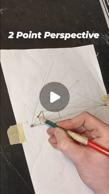 Danny Earls on Instagram: "How to draw 2 Point Perspective!

#perspective 
#art" How To Draw 2 Point Perspective, 2 Point Perspective Drawings, Drawing In Perspective, Perspective 2 Point, How To Draw Perspective, Two Point Perspective, 2 Point Perspective, Two Point Perspective Drawing, One Point Perspective Drawing