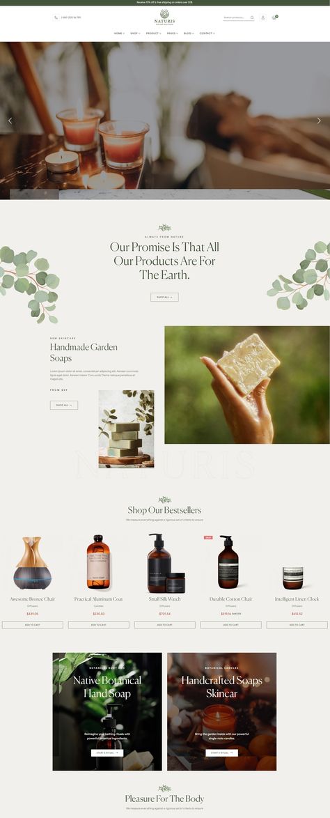 Naturis is a natural and organic WordPress theme for organic shops and #Gift_Shop_Website #Ecommerce_Website_Layout #Artisan_Store #Valentine_Presents Essential Oil Website Design, Ecommerce Store Design, Olive Oil Website Design, Woocommerce Website Design, Organic Website Design, Ecommerce Website Layout, Artisan Store, Food Website Design, Elegant Theme