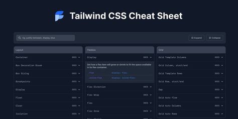 Tailwind Css Cheat Sheet, Css Cheat Sheet, Tailwind Css, The Class, Cheat Sheet, Cheat Sheets, Online Tools, Web Development, Decorative Boxes