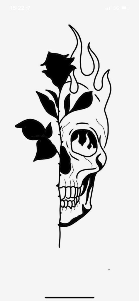 Simple Skull Drawing, Tattoos Masculinas, Love Symbol Tattoos, Hipster Drawings, Simple Skull, Gangsta Tattoos, Pen Tattoo, Drawing Software, Demon Tattoo