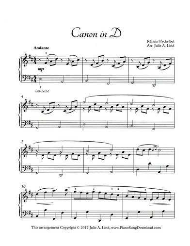 Pachelbel Canon in D, printable digital PDF sheet music for intermediate & advanced piano players. Pachelbel Canon In D, Harp Sheet Music, Popular Piano Sheet Music, Canon In D, Sheet Music Printable, Free Piano Sheets, Piano Tips, Piano Sheet Music Pdf, Learning Piano