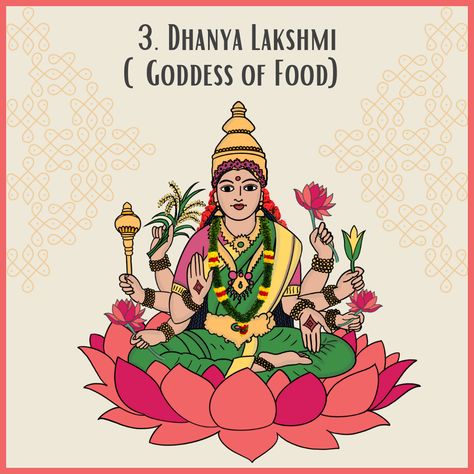 Ashtalaxmi Photos, Ashtalakshmi Painting, Ashtalakshmi Images, Asta Lakshmi Photos, Dhanya Lakshmi, Diwali Greetings Quotes, Indian Aesthetic Wallpaper, Ma Lakshmi, Ashta Lakshmi