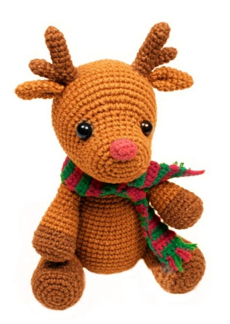 Renna amigurumi - Le Arti Femminili Christmas Amigurumi, Handmade Things, Christmas Crochet, Kids Stuff, Free Pattern, Deer, Amigurumi, Teddy Bear, Miniatures