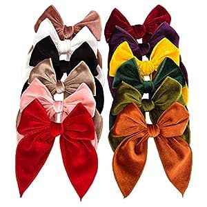 Velvet Fable Bow Hair Clips Baby Girls Women Large Velvet Cheer Hair Bows Barrettes Accessories for Toddler Kids Teen Girls Cheer Hair Bows, Match Outfits, Cheer Hair, Hair Grips, Christmas Birthday Party, Cheap Hair Products, Bow Hair Accessories, Hair Accessories Clips