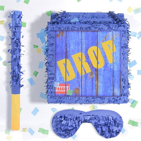 FORTNITE Drop box PINATA for amazing birthday parties!!🥳 Box For Birthday, Pinata Stick, Kids Carnival, Video Game Party, Boom Box, 9th Birthday Parties, Kids Gift Guide, Drop Box, My Son Birthday