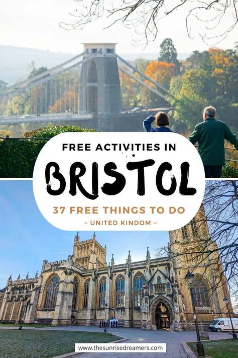 The Best 37 Free Things To Do in Bristol Things To Do In Bristol, Bristol Harbourside, Bristol Cathedral, Clifton Village, Bristol Harbour, Manchester Travel, Camping Uk, Castle Estate, Uk Beaches