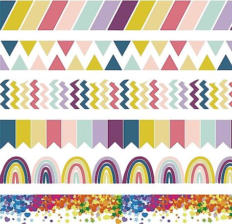 118 Feet Classroom Bulletin Board Borders, Colorful Die Cut Border Trim Scalloped Classroom Borders Decor for School Classroom Chalkboard Office Home Decorations (Stylish Style) Chalkboard Office, Boarders For Bulletin Boards, Classroom Chalkboard, Wall Chalkboard, Colorful Bulletin Boards, Bulletin Borders, Classroom Borders, Classroom Bulletin Board, Teacher Must Haves