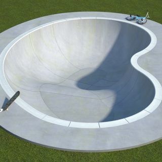 Skate Architecture, Skate Bowl, Backyard Skatepark, Pool Drawing, Skatepark Design, Carver Skateboard, Mini Skate, Skate Ramps, Pond Construction