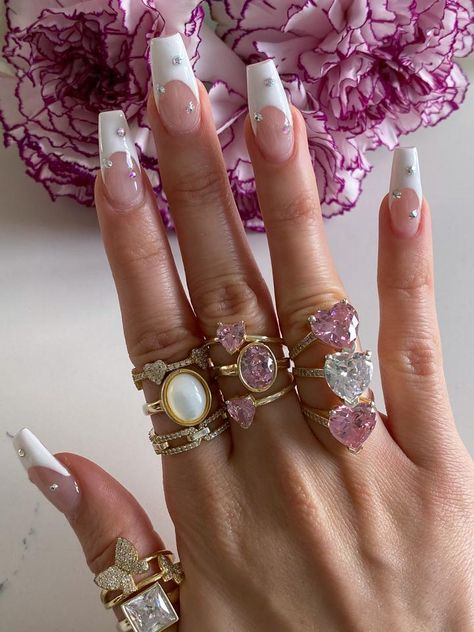 Chvker Jewelry, Nail Swag, Acrylic Nails Coffin, 925 Ring, Minimalist Nails, Dream Nails, Fire Nails, Pretty Acrylic Nails, Best Acrylic Nails