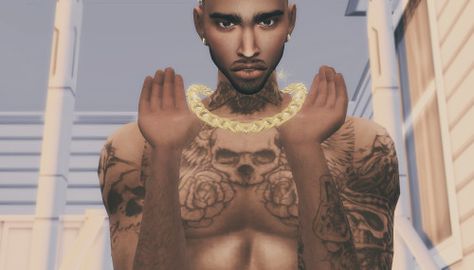 Desire's CC Finds - blvck-life-simz: 2 New Necklace Meshes for your... Sims 4 Cc Men Chain, Sims 4 Cc Black Male Chains, Sims 4 Chains Male, Sims 4 Cc Gold Chain Male, Sims 4 Cc Face Chain, Male Sims, Hip Hop Chains, Gold Chain Jewelry, The Sims 4 Download