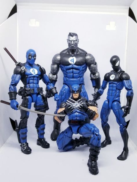 Custom Marvel Legends, Spiderman Custom, Wolverine Spiderman, Spiderman Action Figure, Marvel Statues, Fantastic 4, Marvel Legends Action Figures, Marvel Figure, Arte Alien