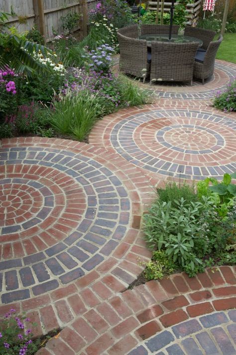 Brick Patio, Brick Walkway, Brick Paving, Garden Tiles, Brick Garden, Garden Paving, Brick Pavers, Secret Gardens, Family Garden