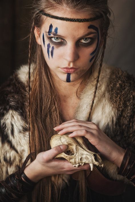 https://flic.kr/p/bxpN8s | Julia [9] Viking Face Paint, Warrior Makeup, Viking Makeup, Viking Warrior Woman, Viking Costume, Viking Warrior, Maquillage Halloween, Fantasy Makeup, Costume Makeup