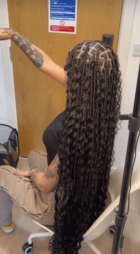 Big Box Braids Hairstyles, Feed In Braids Hairstyles, Goddess Braids Hairstyles, Box Braids Hairstyles For Black Women, Braided Hairstyles For Teens, Braids Hairstyles Pictures, Cute Box Braids Hairstyles, Quick Braided Hairstyles, Goddess Hairstyles