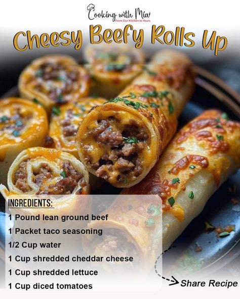 Cheesy Beefy Rollups, Cheesy Beef Roll Ups, Beef Roll Ups, Pizza Sandwich Recipe, Meat Rolls, Shredded Cheddar Cheese, Snack Dip, Crust Pizza, Southern Food