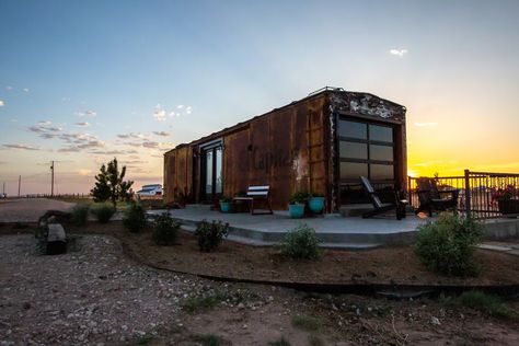 Boxcar House, Canyon Texas, Tiny Houses For Rent, Pull Out Couch, Keurig Coffee, Dream School, Queen Size Bed, Box Car, Bed And Breakfast