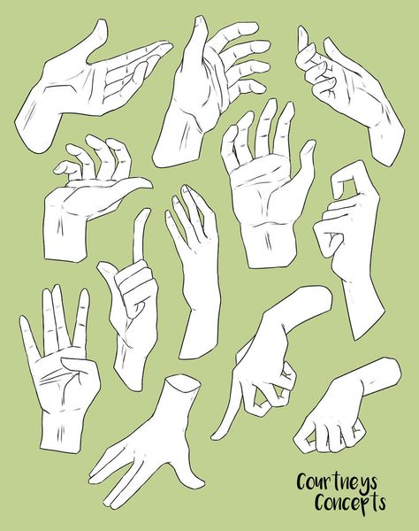 Hand Gestures, Hand Drawing Reference, Cool Pencil Drawings, Body Reference Drawing, Hand Reference, Seni Cat Air, 인물 드로잉, 캐릭터 드로잉, Anatomy Drawing