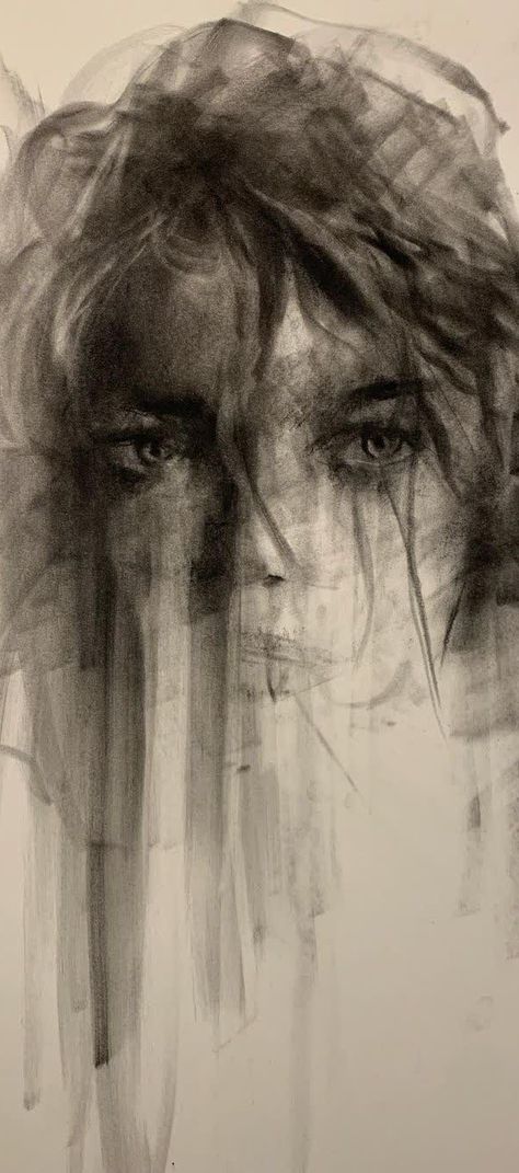 Abstract Charcoal Art, Charcoal Ideas, Charcoal Sketches, Black And White Photography Portraits, Rococo Art, Charcoal Powder, Sketches Of People, Charcoal Sketch, Deep Art