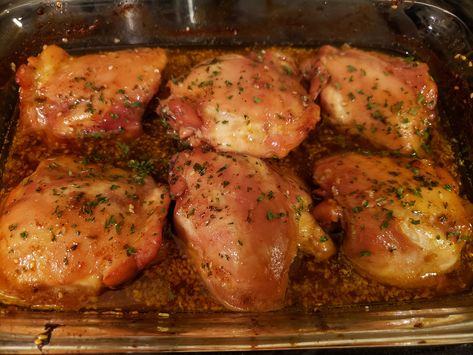 Chicken Thigh Casserole, Baked Boneless Chicken Thighs, Thighs Recipe, Grilled Chicken Thighs, Boneless Chicken Thigh Recipes, Ginger Chicken, Baked Chicken Thighs, Boneless Chicken Thighs, Boneless Chicken