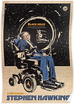 Stephen Hawking Art, Steven Hawking, Professor Stephen Hawking, Physics Poster, Science Artwork, Science Gallery, Astronomy Science, Graphic Poster Art, Stephen Hawking