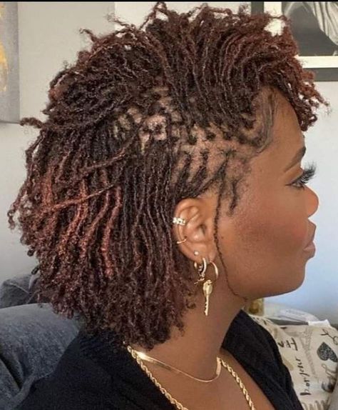 Short Microlocs Styles, Braids Hair Ideas, Short Microlocs, Microlocs Styles, Sisterlocks Hairstyles, Braid Locs, Sisterlocks Styles Updo, Lock Styles, Micro Braids Hairstyles