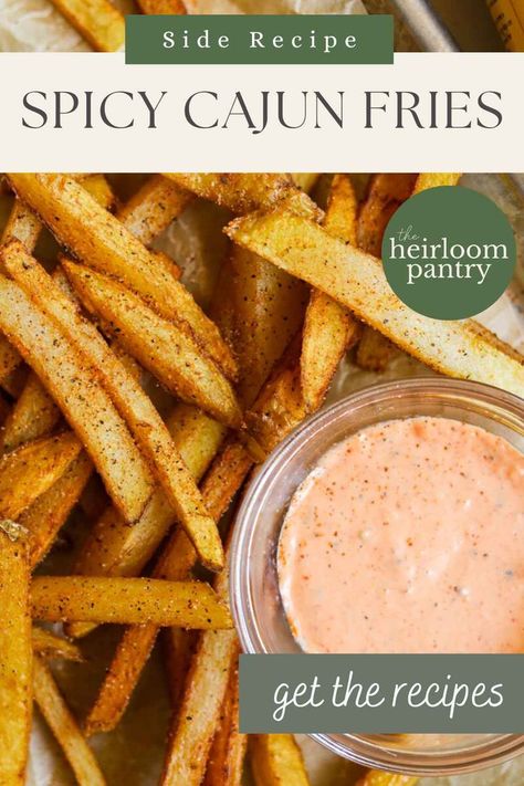 French Frie Seasoning, Cajun Fries Recipe, Cajun Fries, Cajun Sauce, French Fries Recipe, Crispy French Fries, Homemade French Fries, Cajun Creole Recipes, Homemade Sauce Recipes