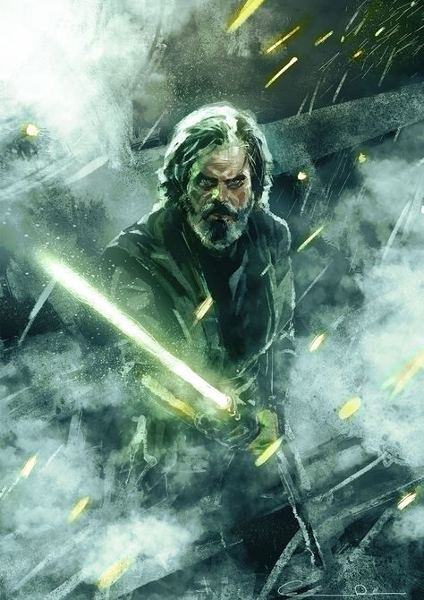 Luke Skywalker Art, Jedi Princess, Star Wars Luke Skywalker, Star Wars Luke, The Last Jedi, Jedi Knight, Mark Hamill, Star Wars Wallpaper, Star Wars Artwork