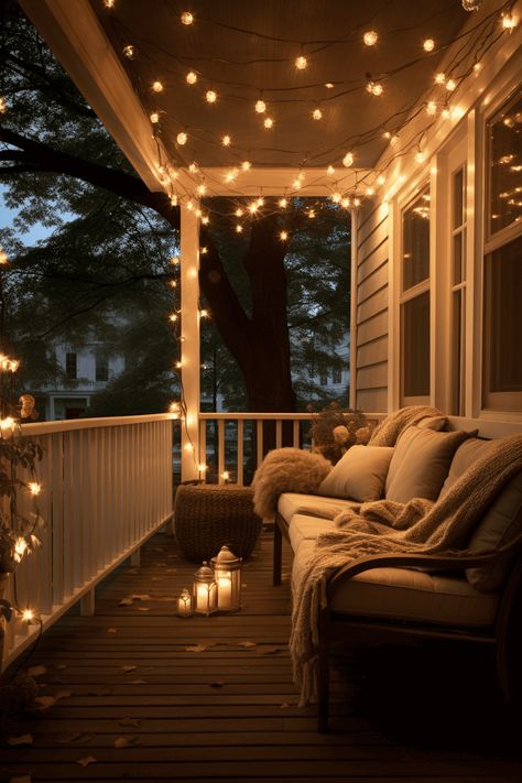 45 Front Porch Ideas That Will Bring You Together Apartment Porch Decorating Ideas, Diy Outdoor Porch Decor, Enclosed Porch Ideas Small Cozy, Open Porch Decorating Ideas, Cozy Screened In Porch Ideas, Backporch Oasis Diy, Small Screened In Porch Decorating Ideas Cozy, Long Porch Decorating Ideas, Front Porch Patio Ideas